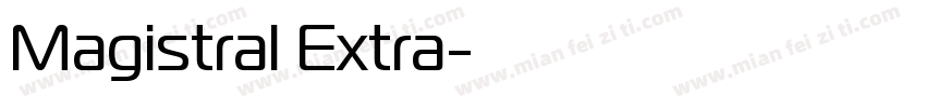 Magistral Extra字体转换